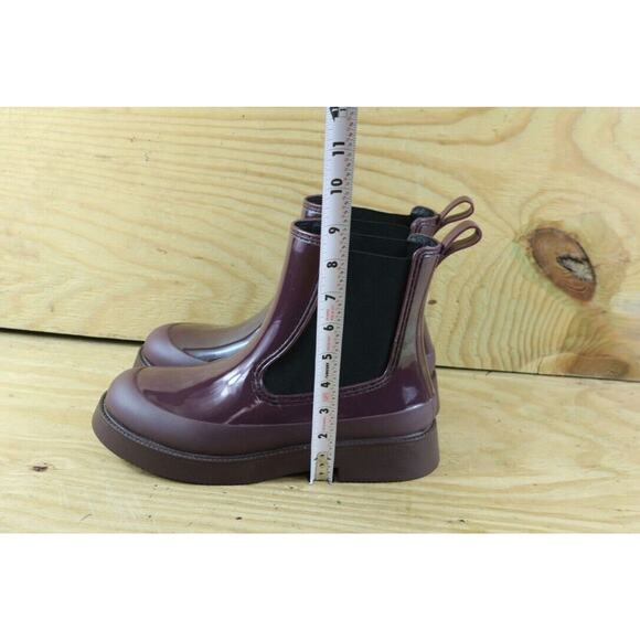 New Jeffrey Campbell Boots Womens 9 Purple Rain Boots Platform Chelsea Slip On - Picture 8 of 8